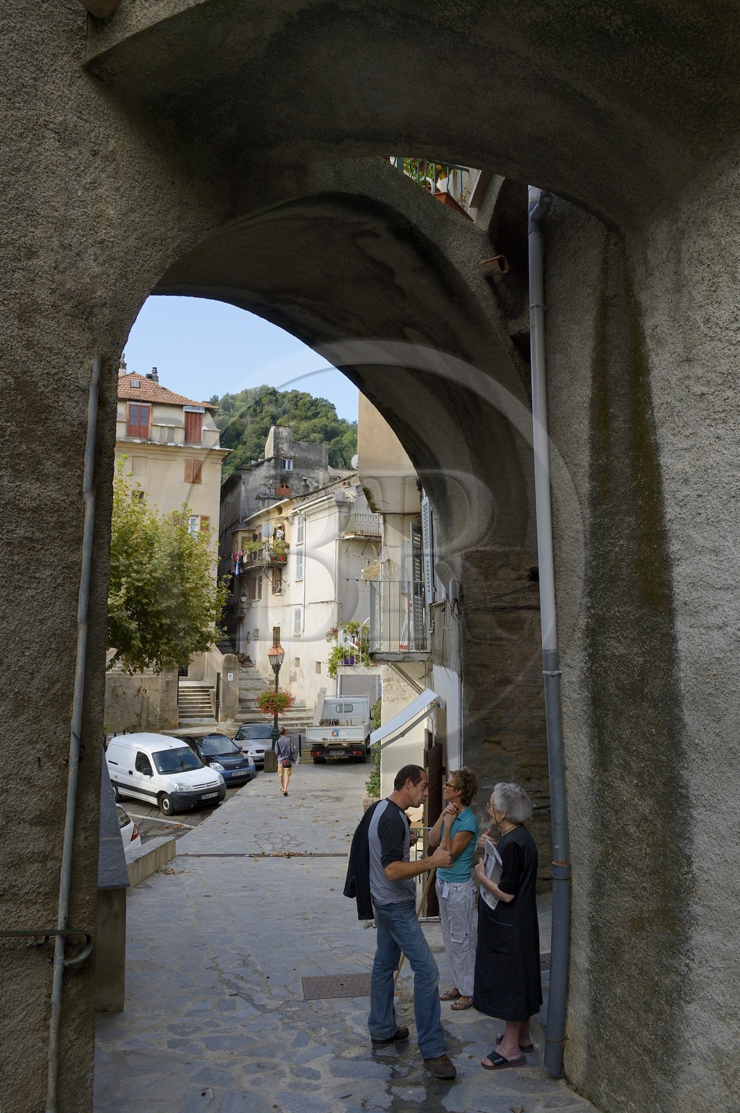 France, Haute Corse, Casinca region in Castagniccia, perched village of Vescovato