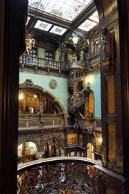 Roumanie, Valachie, Sinaia, château de Peles ancienne résidence royale édifiée de 1875 à 1883 pour le roi Carol Ier de Roumanie, le hall d'honneur