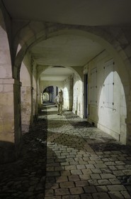 France, Charente-Maritime (17), La Rochelle, arcades de la rue de l'Escale