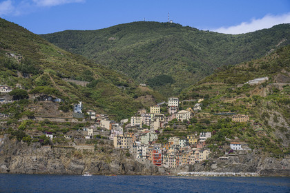 Italy, Liguria, Cinque Terre National Park listed as World Heritage by UNESCO, village of Riomaggiore