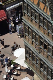 France, Bas Rhin, Strasbourg, old town listed as World Heritage by UNESCO, place de la cathedrale, the Kammerzell House from the 15th-16th century