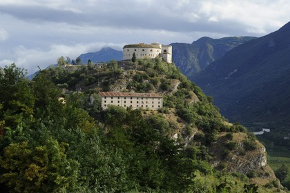 Italie, province de Vérone, Rivoli Veronese, le fort autrichien (1850) construit sur le site de la bataille napoleonienne de Rivoli