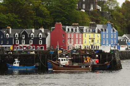 United Kingdom, Scotland, Highland, Inner Hebrides, Isle of Mull, Tobermory harbour