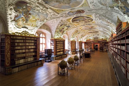 Czech Republic, Prague, historical centre listed as World Heritage by UNESCO, Strahov district,  Library of Strahov Monastery, theological room