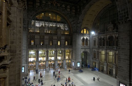 Belgique, Flandre, Anvers (Antwerpen), la gare centrale