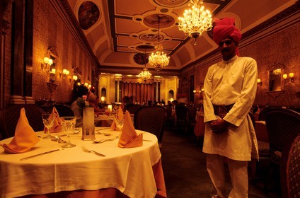 Inde, état du Rajasthan, Jaipur, hôtel ìRambagh Palace