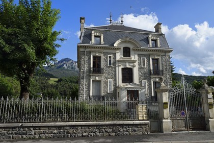 France, Alpes de Haute Provence, Ubaye valley, Barcelonnette, mexican villa known as the Blachière in the alley des Dames