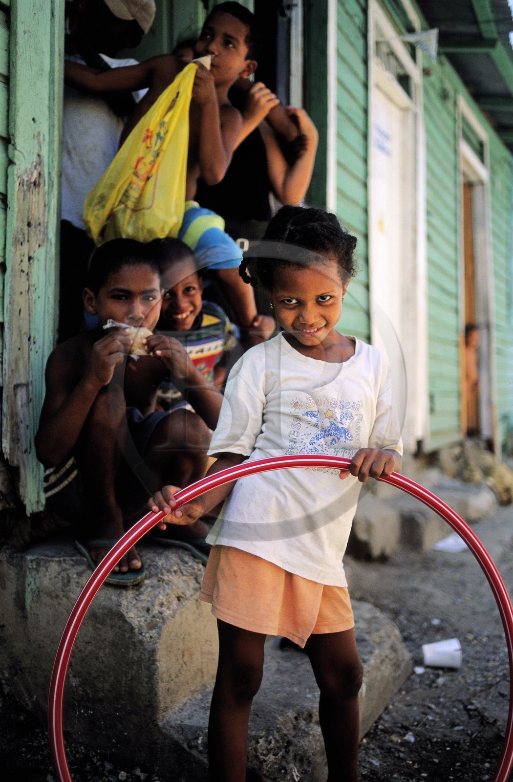 République Dominicaine, Saint-Domingue (Santo Domingo), quartier colonial, ruelle populaire