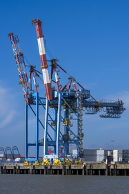 France, Loire Atlantique, Estuaire de la Loire, Saint Nazaire, Grand port maritime de Nantes-Saint-Nazaire, agri-food and multi-bulk terminal of Montoir de Bretagne
