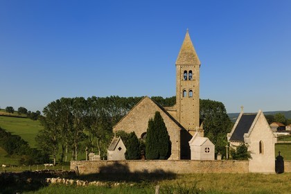 France, Saône et Loire (71), Mazille, église romane Saint-Blaise du XIe siècle