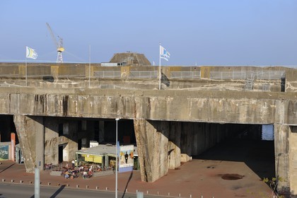 France, Loire-Atlantique (44), port de Saint-Nazaire, ancienne base sous-marine