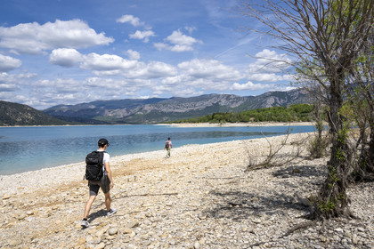 France, Var (83), Parc Naturel Régional du Verdon, Les-Salles-sur-Verdon, lac de Sainte Croix