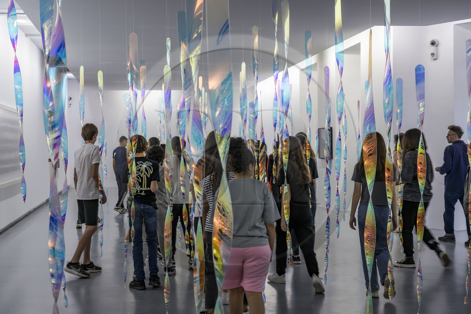 France, Vaucluse (84), Avignon, Collection Lambert, Musée d'Art Contemporain, Heaven (2010) oeuvre filet et plexiglas de l'artiste Miroslaw Balka