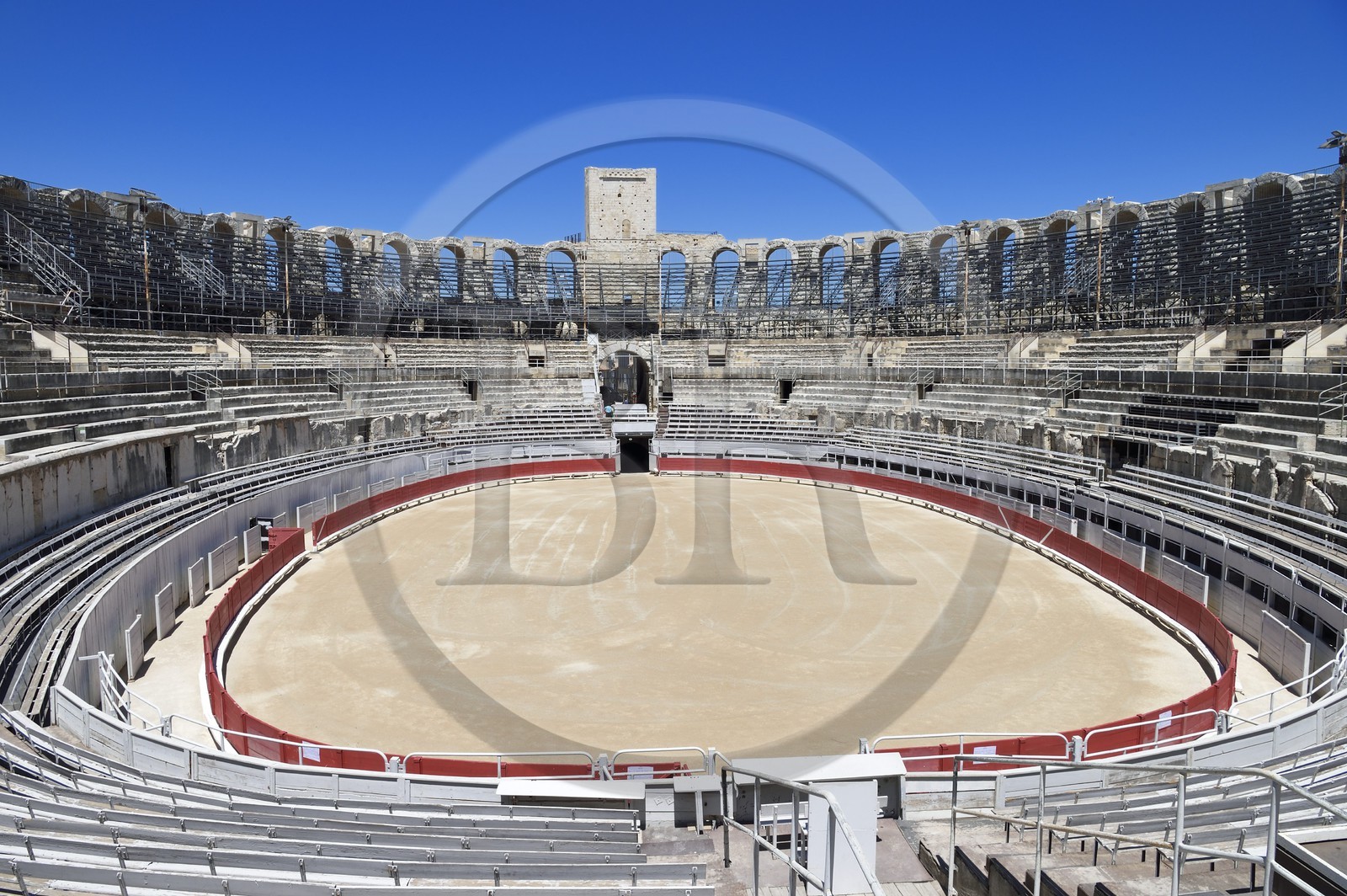 France, Bouches-du-Rhône (13), Arles, les Arènes, amphithéâtre romain de 80-90 après JC, classé Patrimoine Mondial de l'UNESCO