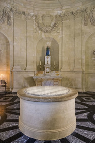 France, Gironde, Verdon sur Mer, lighthouse of Cordouan, listed as World Heritage by UNESCO, the chapel