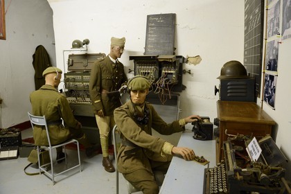 France, Moselle, Veckring, Maginot Line, Hackenberg Fortress, signals room