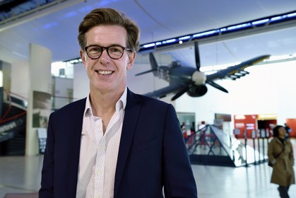 France, Calvados, Caen, the Peace Memorial, Franck Moulin, Deputy Director of the Memorial