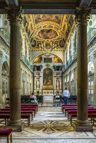 France, Seine-et-Marne, Fontainebleau, castle of Fontainebleau listed as World Heritage by UNESCO, Chapel of the Trinity
