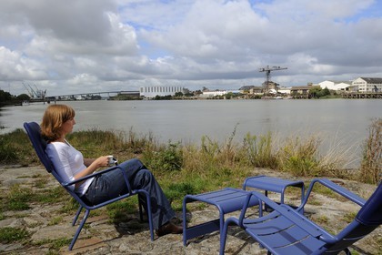 France, Loire-Atlantique (44), Nantes, la Loire à Trentemoult