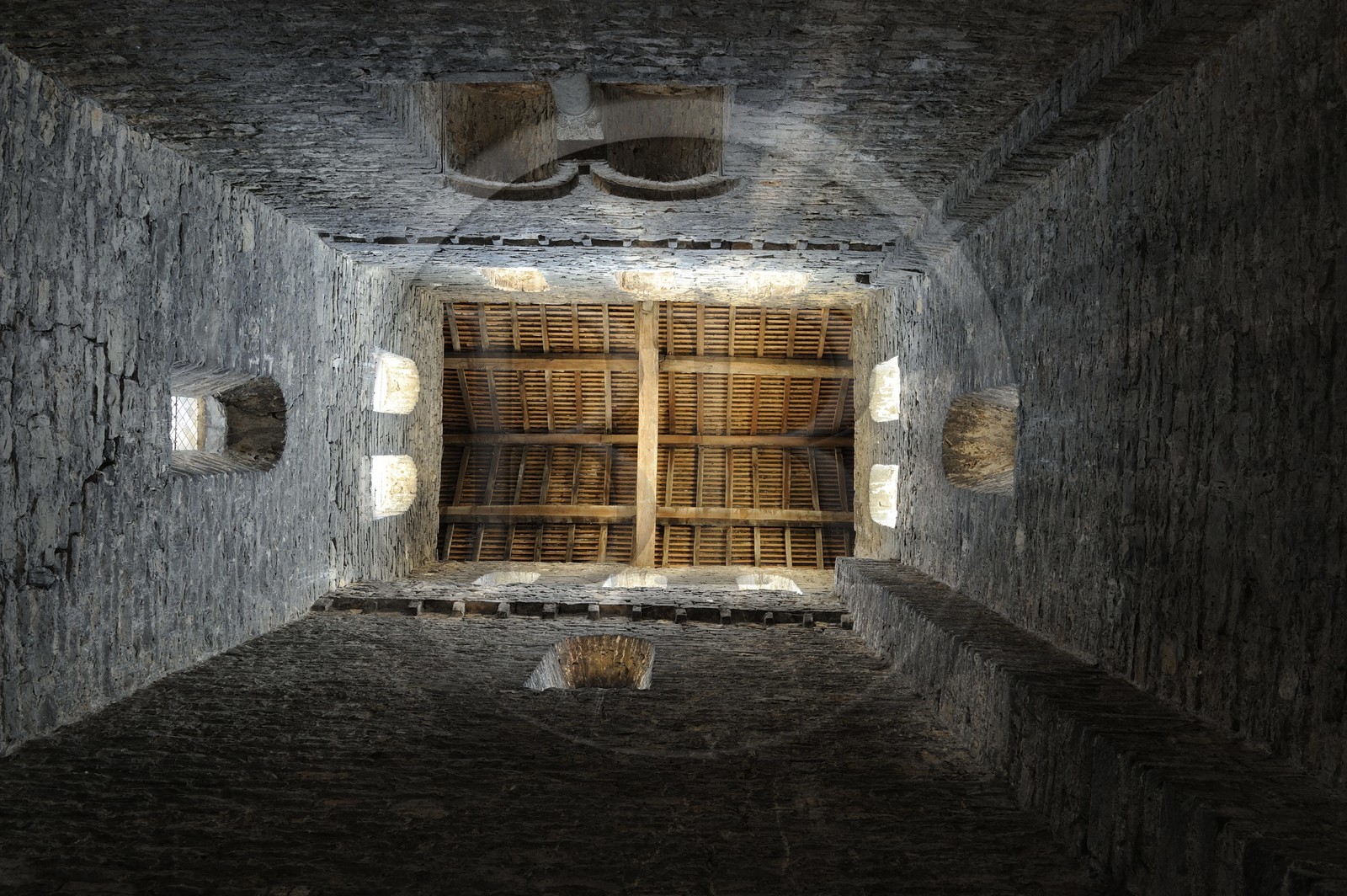 France, Saône et Loire (71), abbaye de Tournus, l'église Saint-Philibert, l'intérieur de la Tour