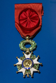 France, Paris, the Monnaie de Paris (Paris Mint) Museum, medal of the Order of the Legion of Honor, officer rank (1962)