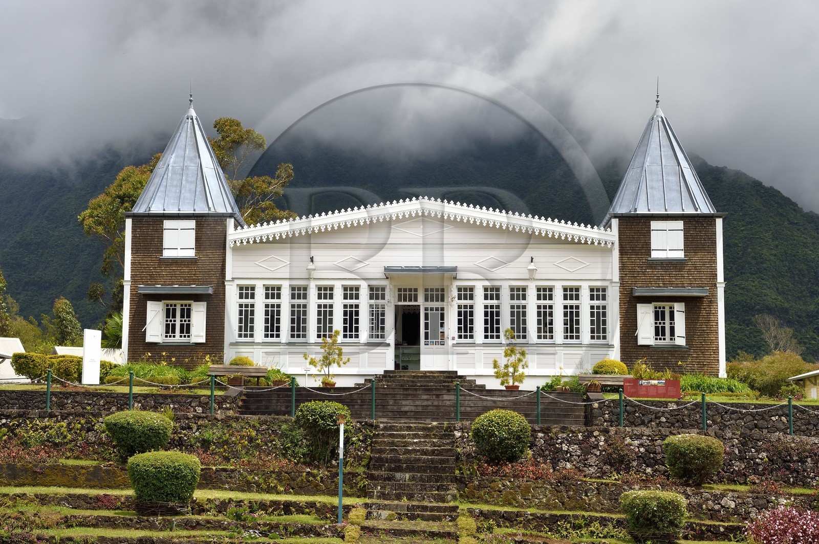 France, Ile de la Reunion, Plaines des Palmistes, le domaine des Tourelles, maison traditionnelle