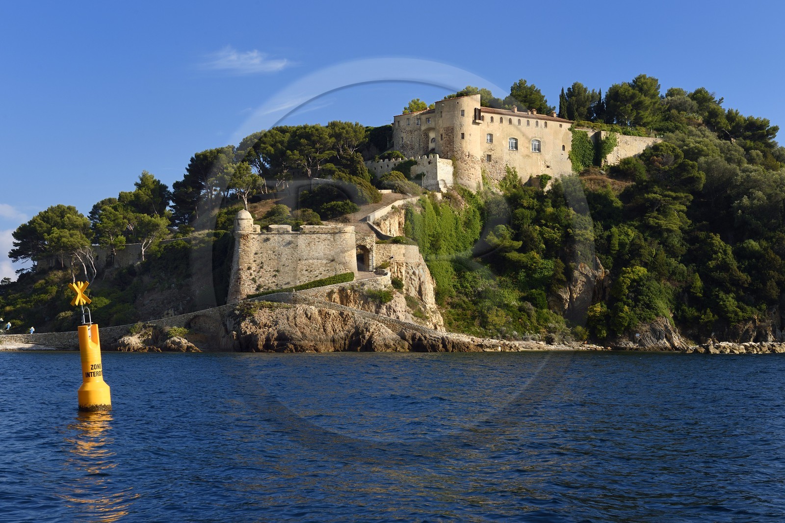 France, Var (83), Bormes les Mimosas, Fort de Brégançon, résidence officielle du président de la République