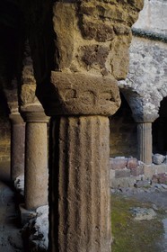 Italy, Sicily, Aeolian Islands, listed as World Heritage by UNESCO, Lipari Island, Lipari, Concattedrale di San Bartolomeo (St. Bartholomew cathedral), the Norman cloister built by Norman King Ruggiero II in 1131