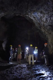 Nicaragua, Masaya, Parc national du Volcan Masaya (Parque Nacional Volcan Masaya), ancien tunnel de lave