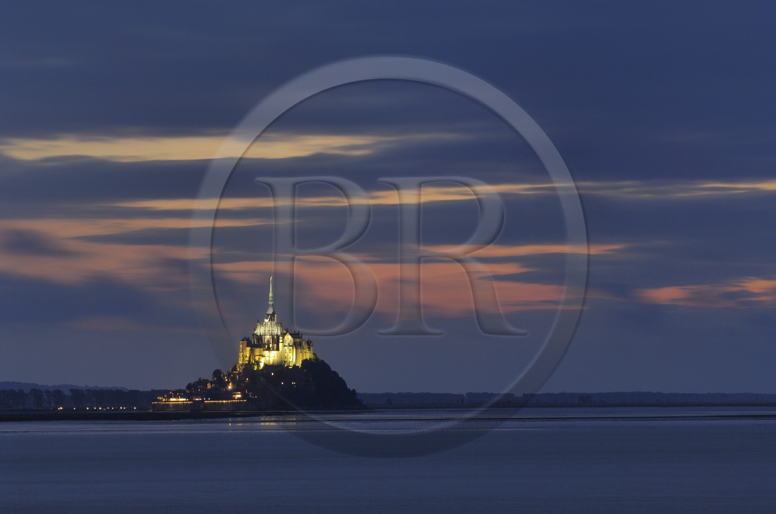 France, Manche (50), Baie du Mont-Saint-Michel, classée Patrimoine Mondial de l'UNESCO, le Mont-Saint-Michel