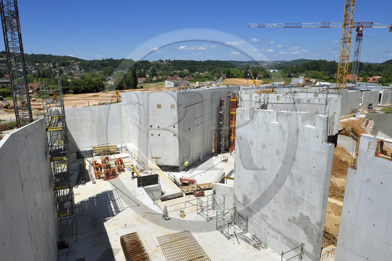 France, Dordogne (24), Montignac, chantier du futur Centre International de l'Art pariétal de Montignac-Lascaux (Lascaux 4)