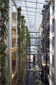France, Bas Rhin, Strasbourg, European district, the European Parliament, Louise Weiss building, the main street (200 meters long, 26 meters high, 9.60 wide)