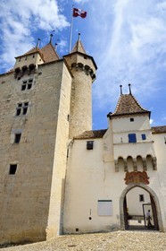 Suisse, Canton de Vaud, Aigle, le chateau abrite le musée de la Vigne et du Vin