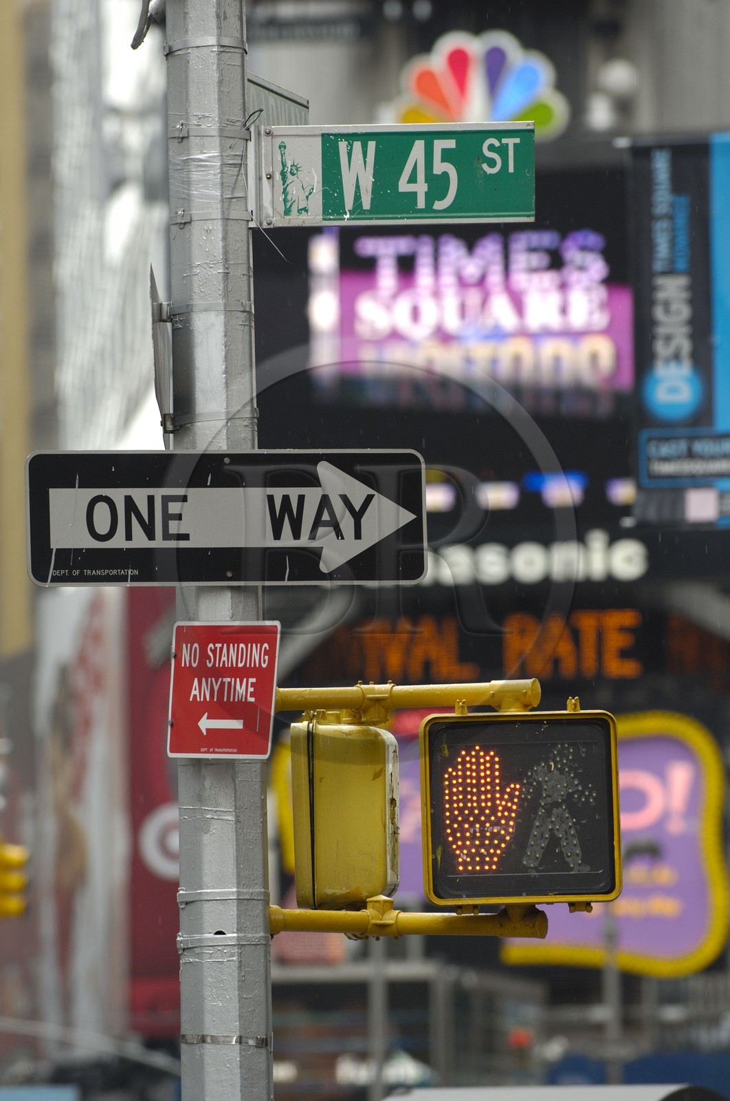 United States, New York, Manhattan, Times Square, street sign