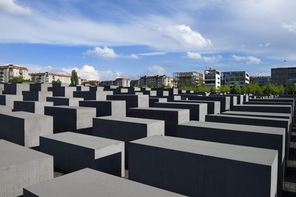 Allemagne, Berlin, Berlin-Mitte, Holocaust-Mahnmal, Mémorial des victimes de la Shoah de l'architecte Peter Eisenmann