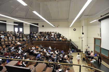 Etats-Unis, New York, Manhattan, l'université Columbia, amphithéatre Havemeyer Hall - Room 309 qui sert souvent pour des tournages de films