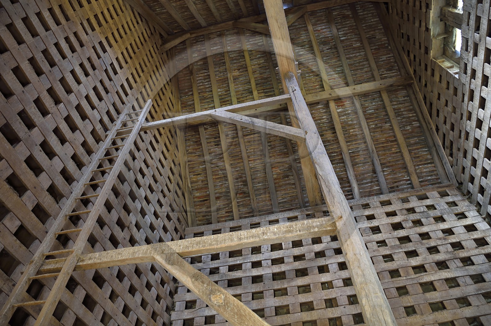 France, Calvados (14), Pays d'Auge, chateau de Crèvecœur-en-Auge et Fondation Musée Schlumberger, le colombier