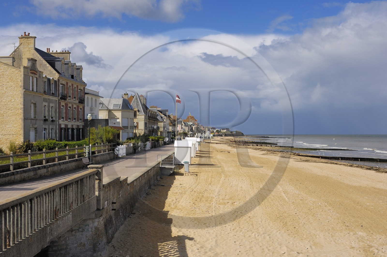 France, Calvados (14), Cote de Nacre, Saint-Aubin-sur-Mer, la plage