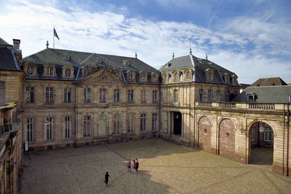 France, Bas Rhin, Strasbourg, old town listed as World Heritage by UNESCO, the Palais Rohan (Rohan Palace), it houses the Museum of Decorative Arts, the Museum of Fine Arts and the Archaeological Museum