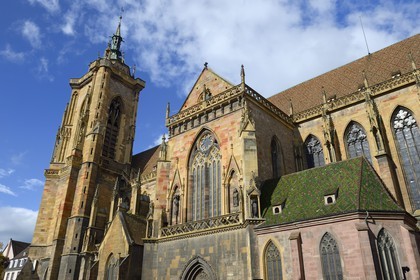 France, Haut-Rhin (68), Colmar, la cathédrale et collégiale Saint-Martin