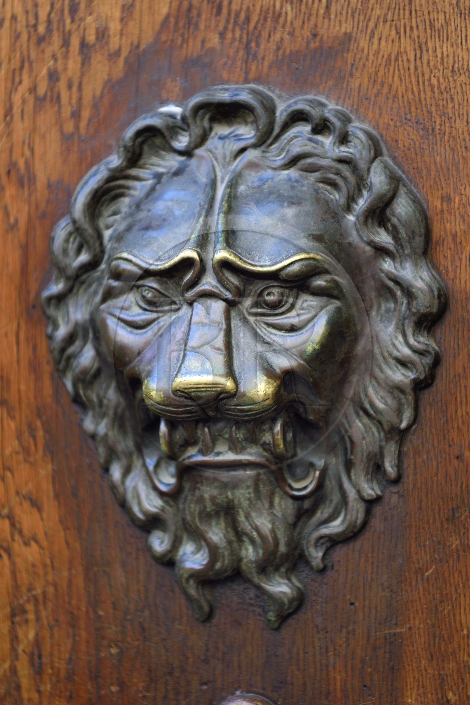 France, Bas-Rhin (67), Strasbourg, vieille ville classée au Patrimoine Mondial de l'UNESCO, ancien hotel particulier des Zorn de Bulach, détail du portail