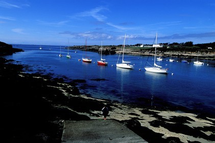 France, Finistère (29), Aber Ildut vers le rocher du Crapaud