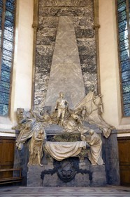 France, Bas Rhin, Strasbourg, old town listed as World Heritage by UNESCO, the Saint Thomas Church, the maréchal de France Maurice de Saxe mausoleum sculpted by Jean-Baptiste Pigalle