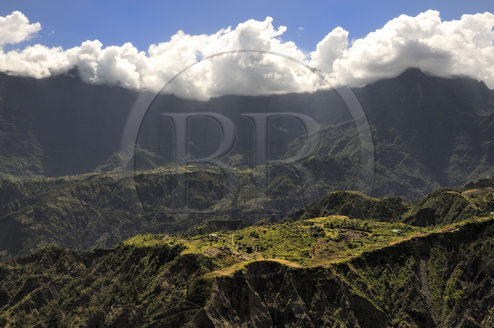 France, Reunion island (French overseas department), cirque de Cilaos, listed as World Heritage by UNESCO