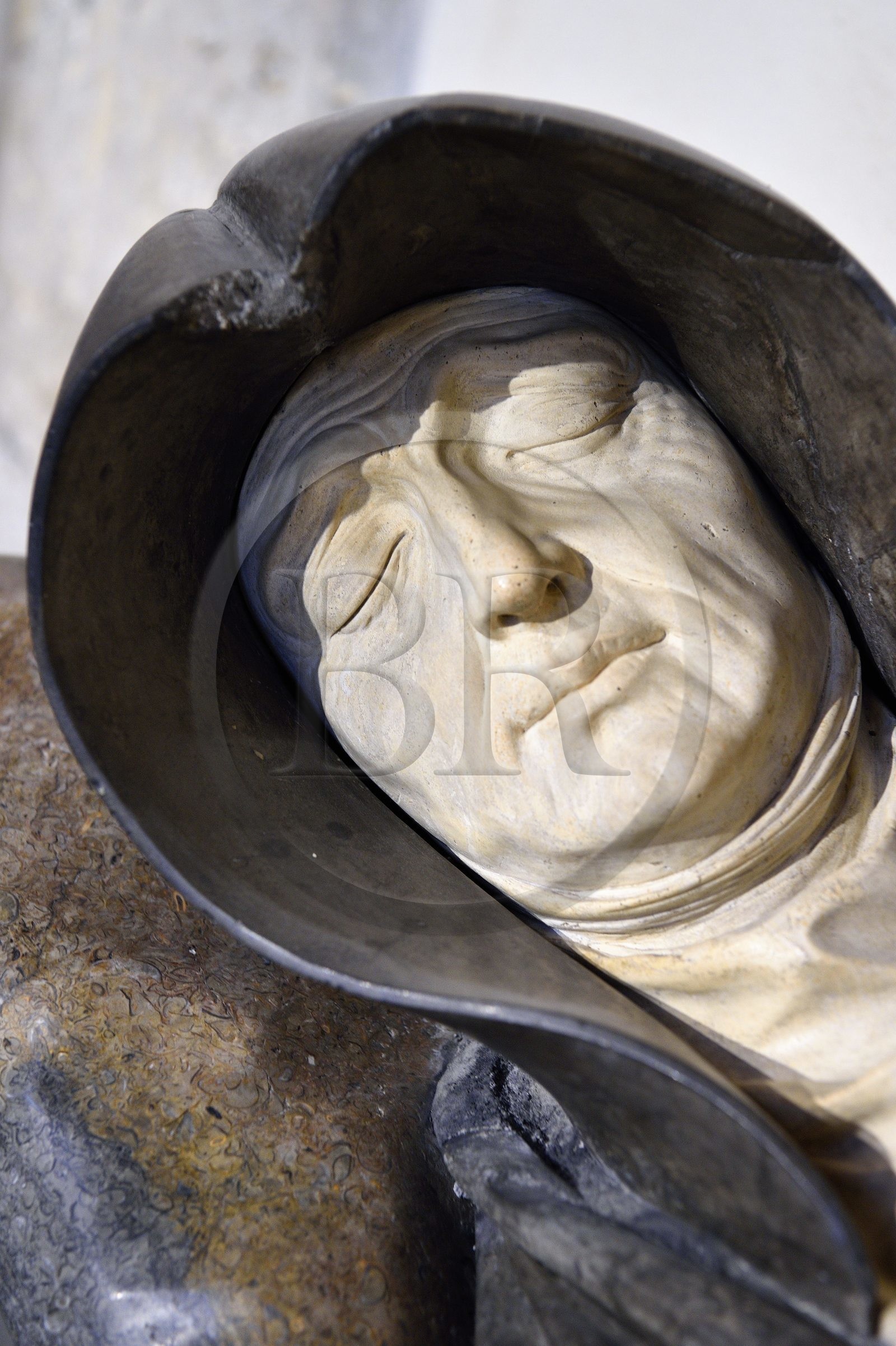 France, Meurthe-et-Moselle (54), Nancy, le Palais Ducal (Palais des Ducs de Lorraine) et musée lorrain, église des Cordeliers, gisant de la Duchesse Philippe de Gueldre par le sculpteur Ligier Richier (XVIème siècle)