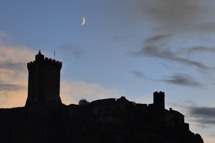 France, Haute-Loire (43), Polignac, Chateau de Polignac, forteresse du XIe siècle sur un plateau basaltique