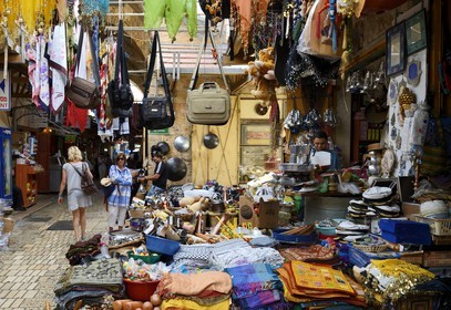 Israel, North district, Galilee, Acre (Akko), old town, listed as World Heritage by UNESCO, the bazaar and market street