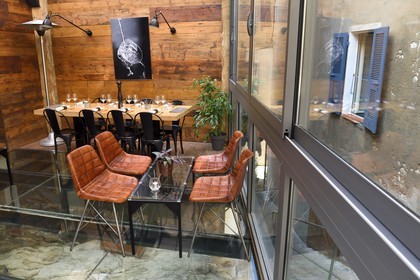 France, Corse-du-Sud (2A), Bonifacio, Ville Haute, restaurant Ciccio