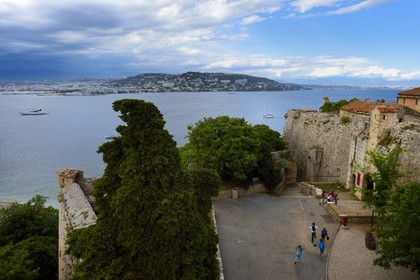 France, Alpes-Maritimes, Lerins Islands, Sainte-Marguerite island, the Fort Royal fortified by Vauban and Cannes in the background