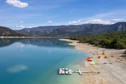 France, Var (83), Parc Naturel Régional du Verdon, Les-Salles-sur-Verdon, lac de Sainte Croix